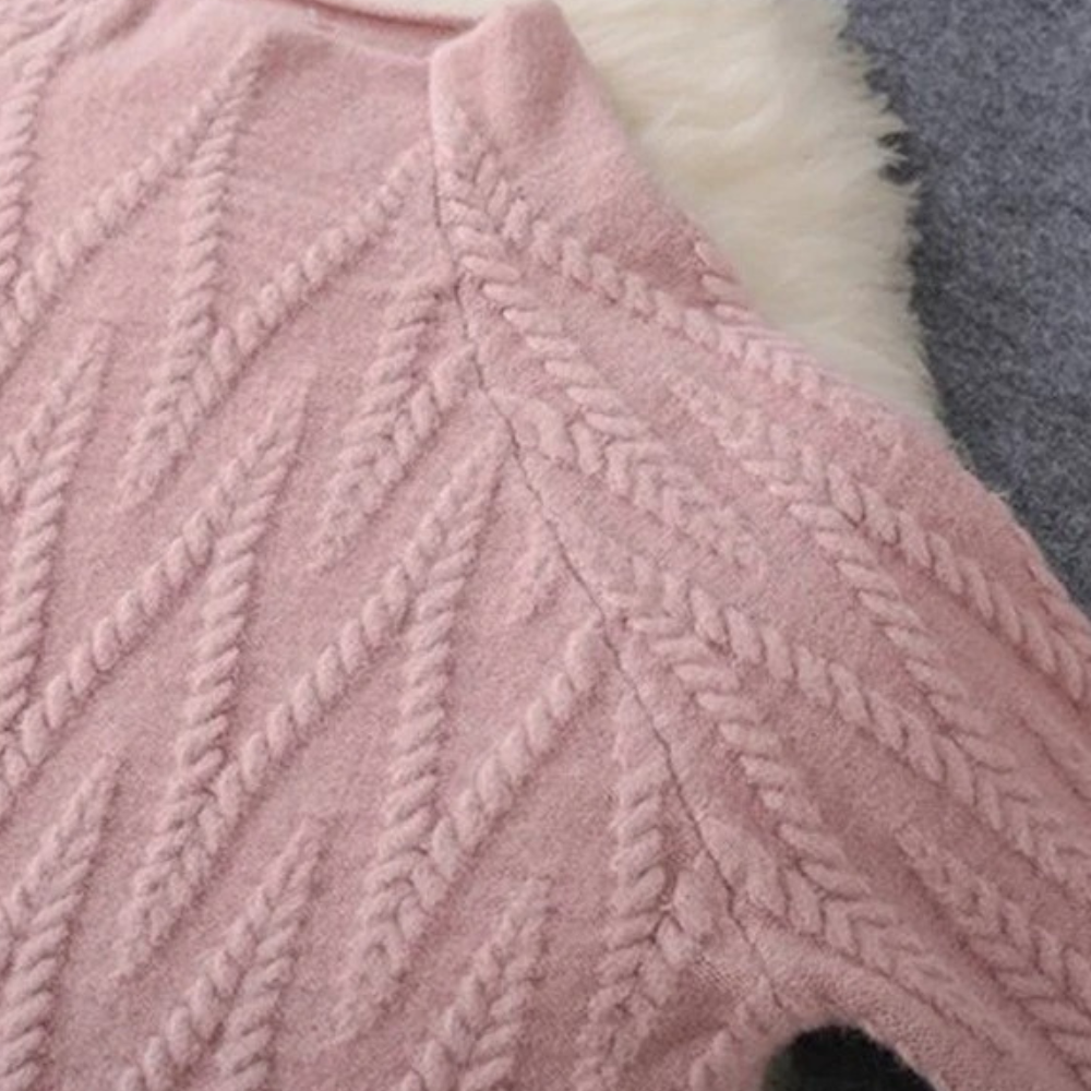 Conjunto de punto de dos piezas para mujer, moda femenina elegante y versátil de otoño.