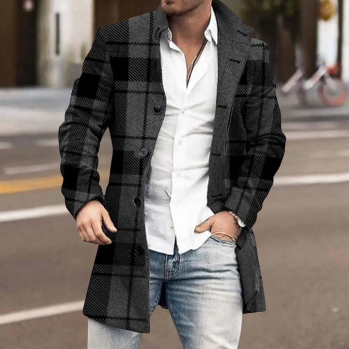 Parka larga de hombre, acolchada y cálida. Abrigo de invierno con estilo urbano y protección superior.