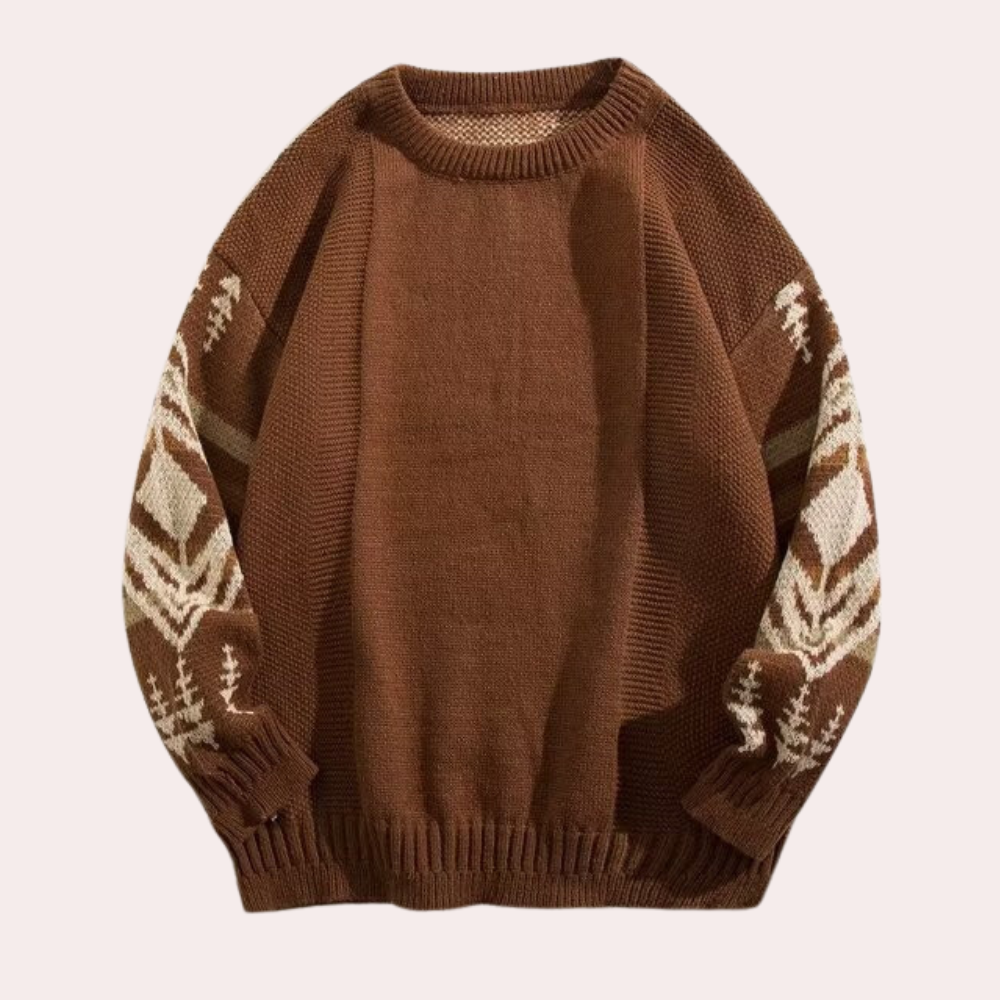 Jersey holgado para hombre, ideal para estilo casual y máxima comodidad durante el invierno.