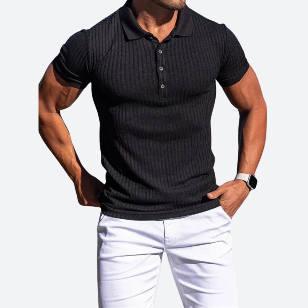 Polo de algodón transpirable para hombre, entallado, ultra cómodo y con estilo moderno. Ideal para verano.