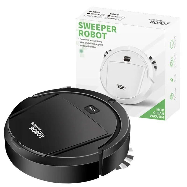 Aspiradora robot para mascotas recogiendo eficazmente pelo de animales, ideal para hogares con perros y gatos.
