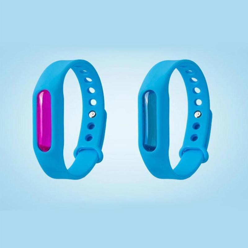 Pulsera anti-mosquitos con citronela natural, impermeable y ajustable para niños y adultos.
