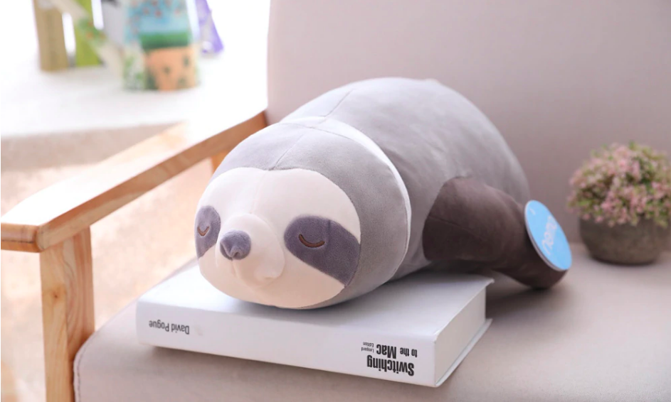 Peluche de animal perezoso, juguete grande y suave para niños, excelente para abrazos y como elemento decorativo.