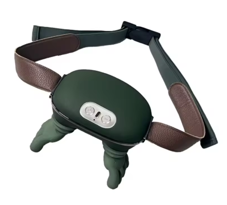 Masajeador de cuello y espalda con calor, diseño ergonómico. Promueve el bienestar y la relajación.