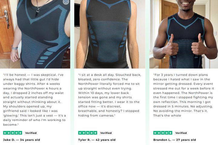 Ropa interior moldeadora iónica para hombre, faja de compresión que mejora la postura, ajuste slim.
