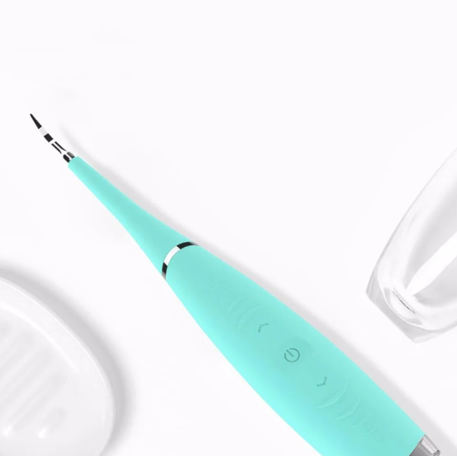 Limpiador de sarro dental ultrasónico con puntas, limpieza profunda de encías y dientes.
