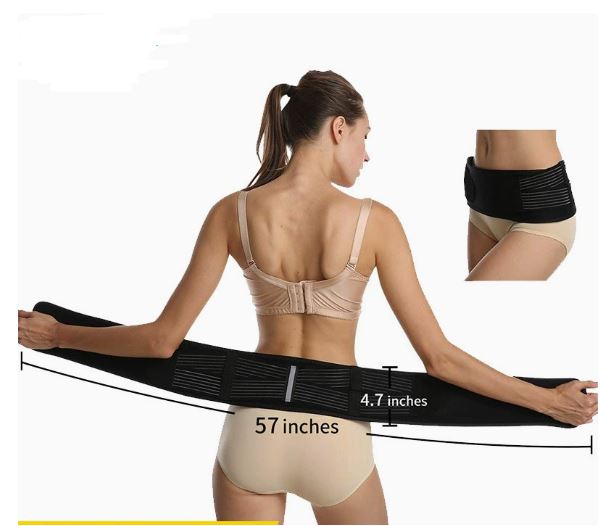 Cinturón corrector de pelvis para aliviar el dolor sacroilíaco y mejorar la estabilidad.