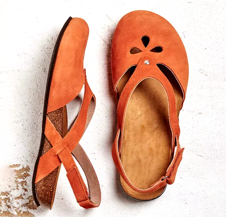 Zapatos ortopédicos de mujer, diseño ligero para verano, soporte de arco y velcro para caminar con total comodidad.