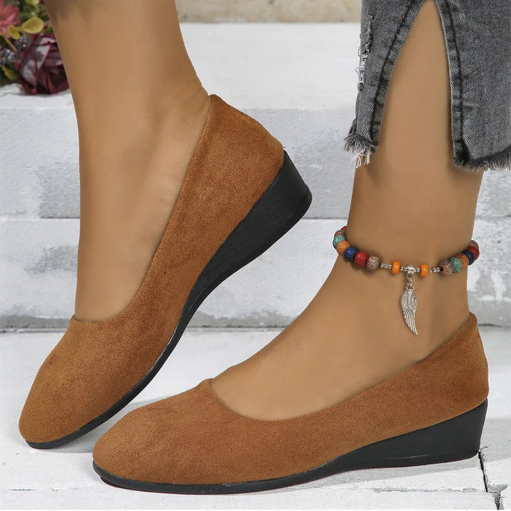 Calzado de cuña cómodo y ligero para mujer, antideslizante, estilo veraniego.