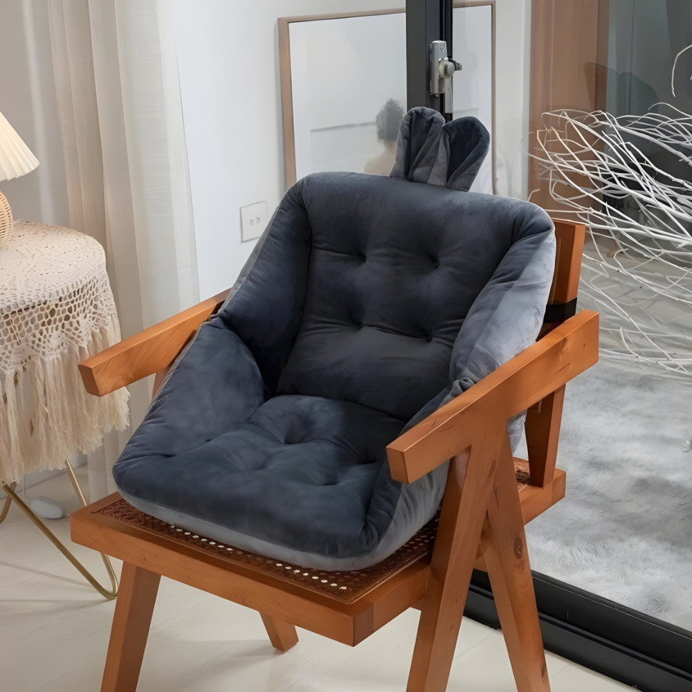 Cojín lumbar ergonómico de alta calidad. Perfecto para silla de oficina, coche. Alivia dolor de espalda y columna.