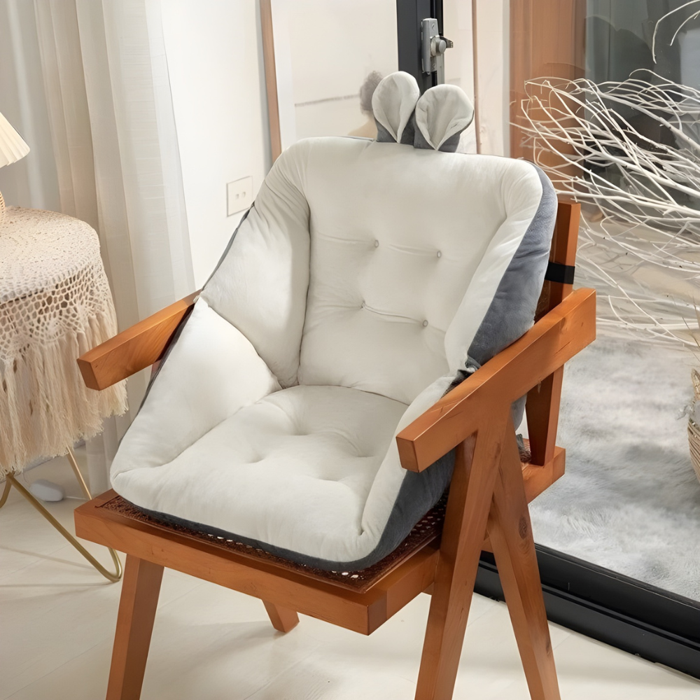 Soporte lumbar ergonómico para sillas. Cojín acolchado de confort para aliviar dolor de espalda en oficina.