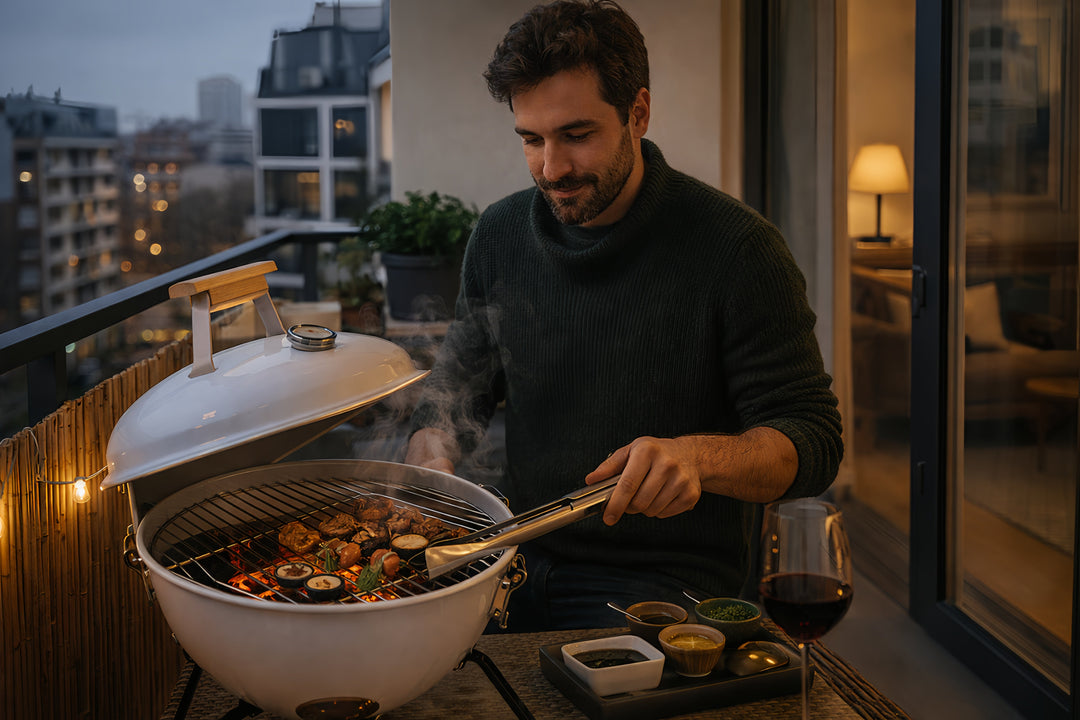 Parrilla de carbón portátil para mesa, cocina fácil en cualquier lugar.