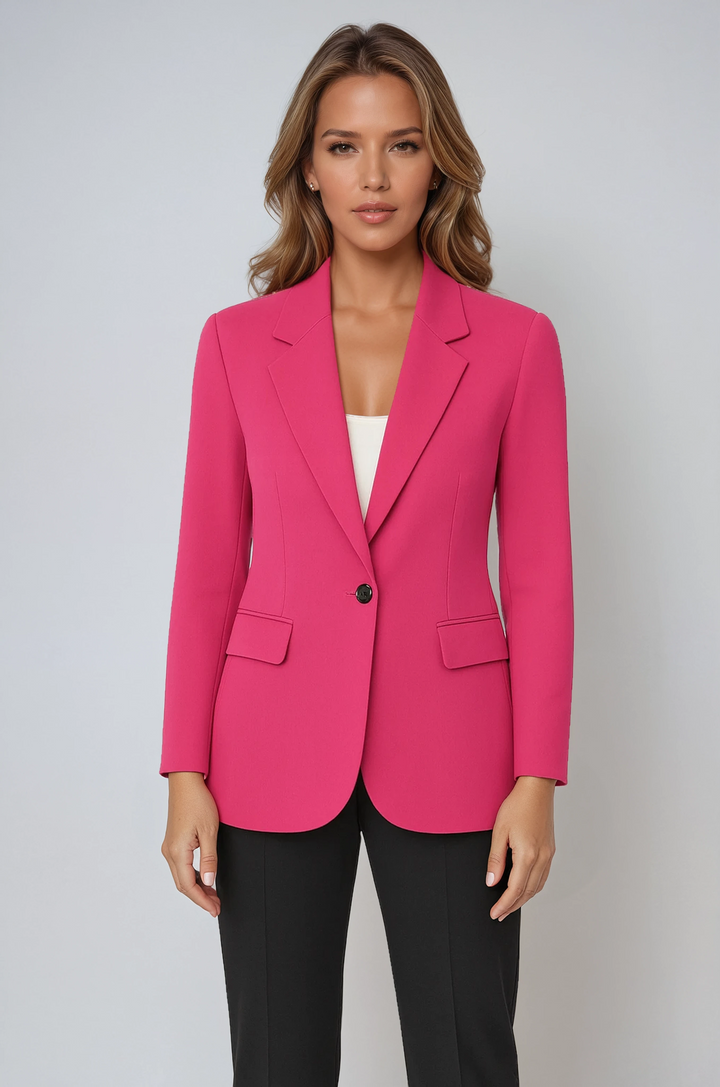 Blazer elegante SOFÉA para mujer. Chaqueta versátil perfecta para oficina o estilo casual.