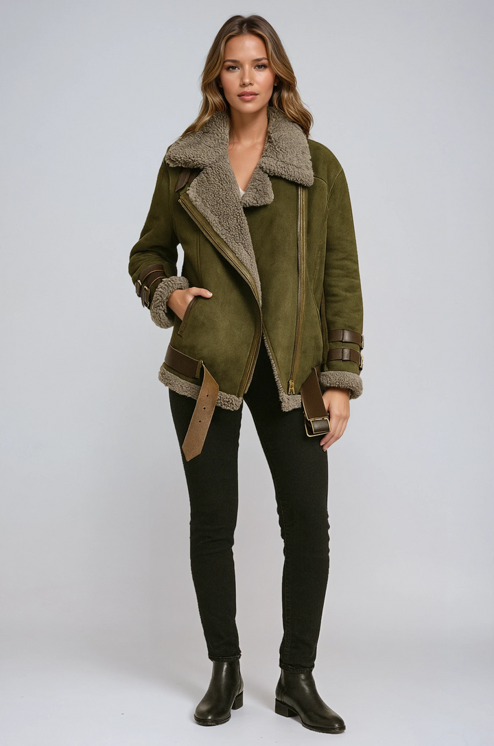 Abrigo de invierno de moda para mujer, chaqueta cálida con capucha y cierre de cremallera, comodidad garantizada.