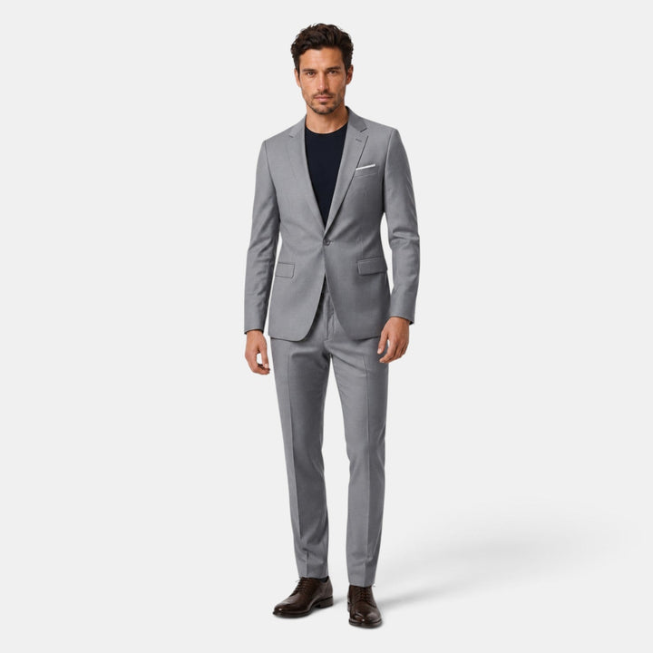 Traje de dos piezas para hombre, ropa formal elegante, perfecto para la oficina.