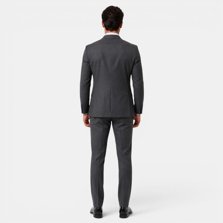 Conjunto formal de hombre 3 piezas. Chaqueta, chaleco y pantalón slim fit para oficina.