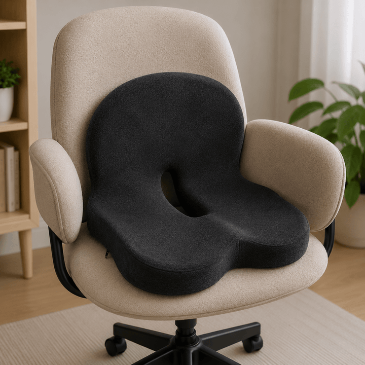Disfruta el descanso: almohada viscoelástica con diseño ergonómico para confort y soporte cervical.