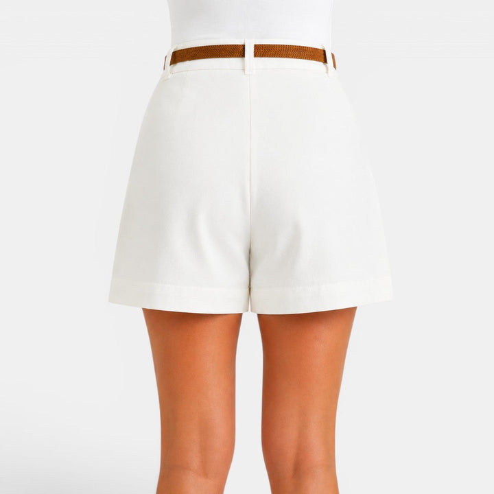 Elegantes shorts de verano para mujer, de cintura alta y corte holgado, perfectos para cualquier ocasión.