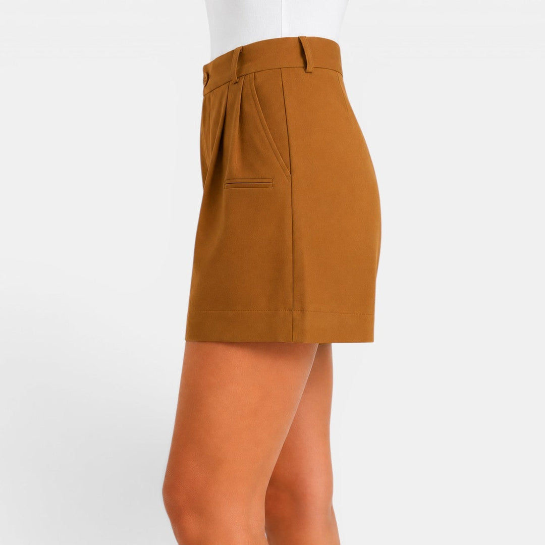 Shorts casuales de mujer de cintura alta, holgados, ideales para la ropa de diario y confort estival.