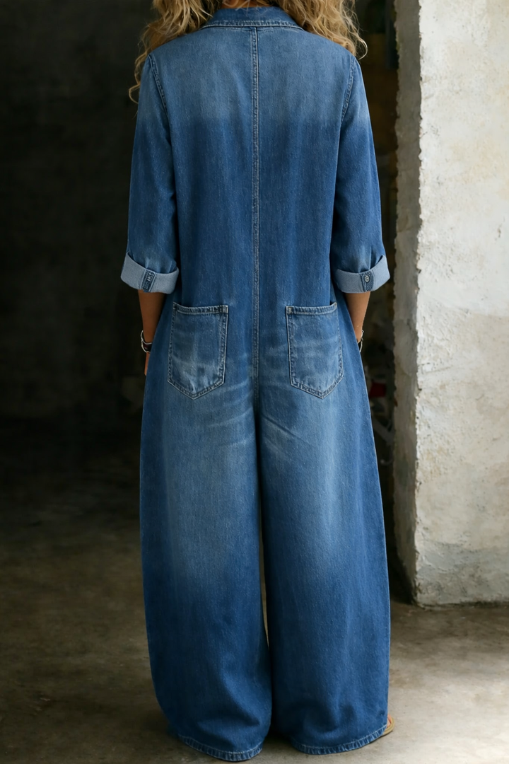 Mono largo con botones para mujer, opción chic y cómoda para cualquier ocasión casual.