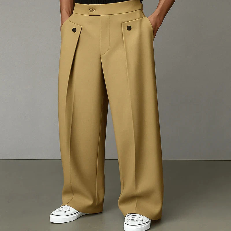 Pantalones Daniel de hombre, estilo casual, algodón transpirable, pierna ancha para máximo confort y movimiento.
