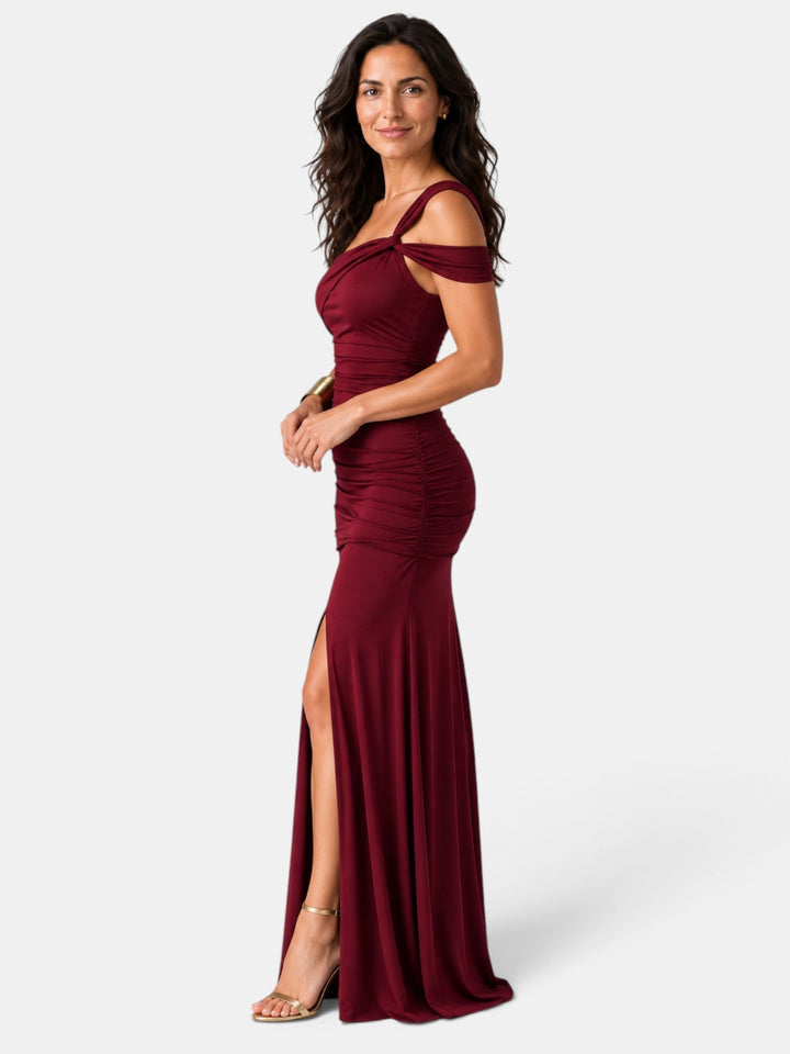 Vestido de fiesta elegante para eventos especiales, estilo vintage y ajustado, moda de noche para mujer.