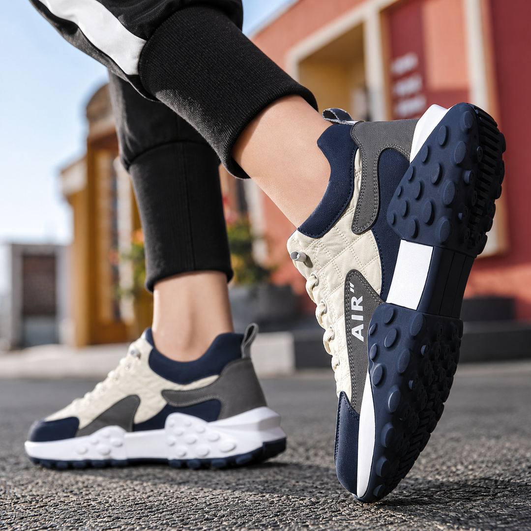 Calzado casual ortopédico para hombre, proporciona soporte estable y estilo para caminar.