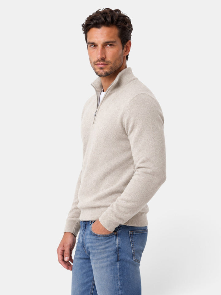 Jersey de punto para hombre con cuello V, estilo casual y cómodo.