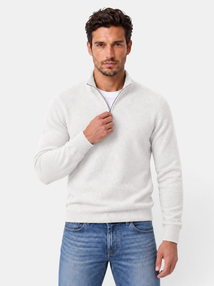Look elegante: suéter hombre cuello V, versátil para oficina o evento formal.