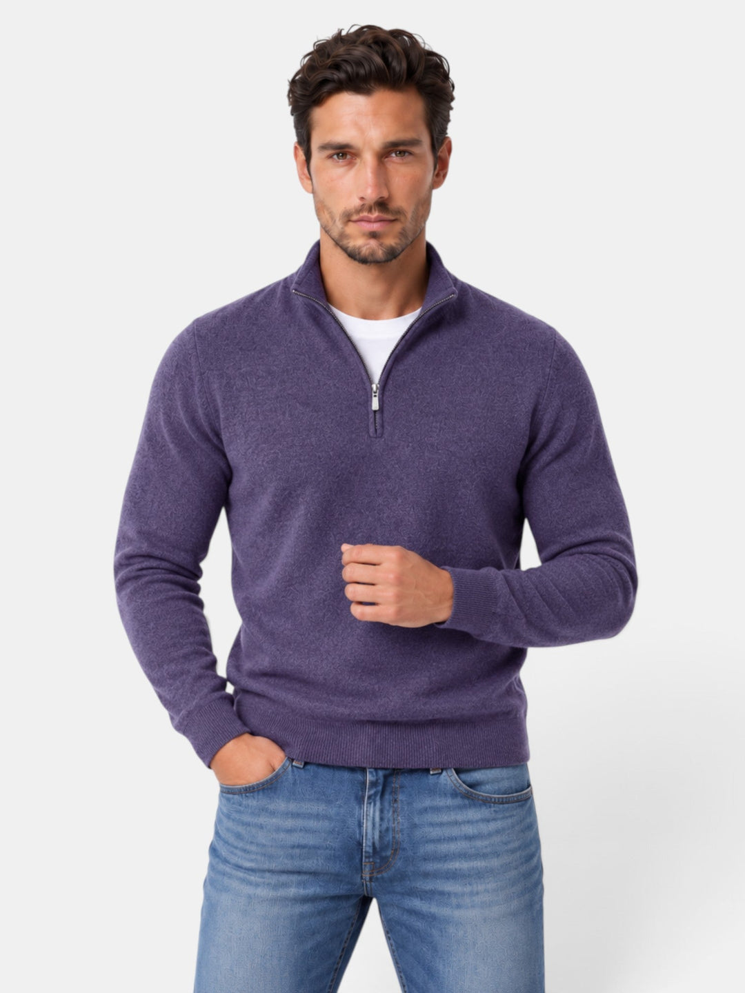 Jersey hombre cuello V, diseño clásico para un estilo duradero y atemporal.