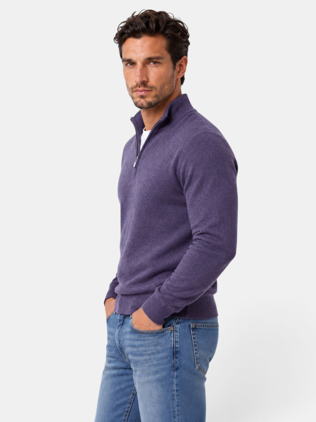 Suéter cálido hombre cuello V, perfecto para las noches frías de invierno y otoño.
