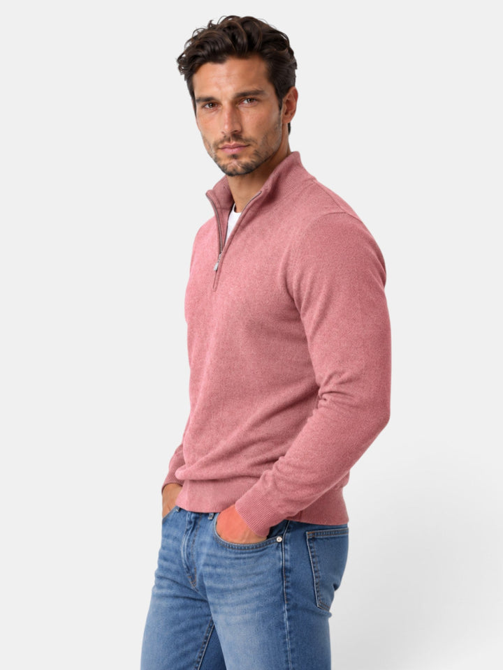 Suéter hombre elegante con cuello V, tejido suave y de alta calidad.