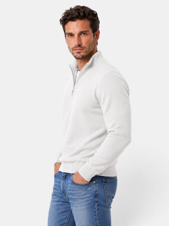 Suéter básico hombre cuello V, esencial para el armario de invierno y otoño.