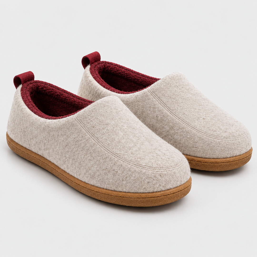 Zapatillas ortopédicas forradas de invierno. Calzado de casa unisex suave, antideslizante y confortable para el descanso.