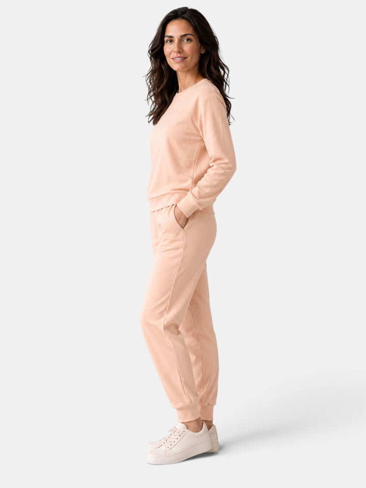Pijama térmico de mujer, manga larga, mantiene el calor. Perfecto para invierno, suave y transpirable.