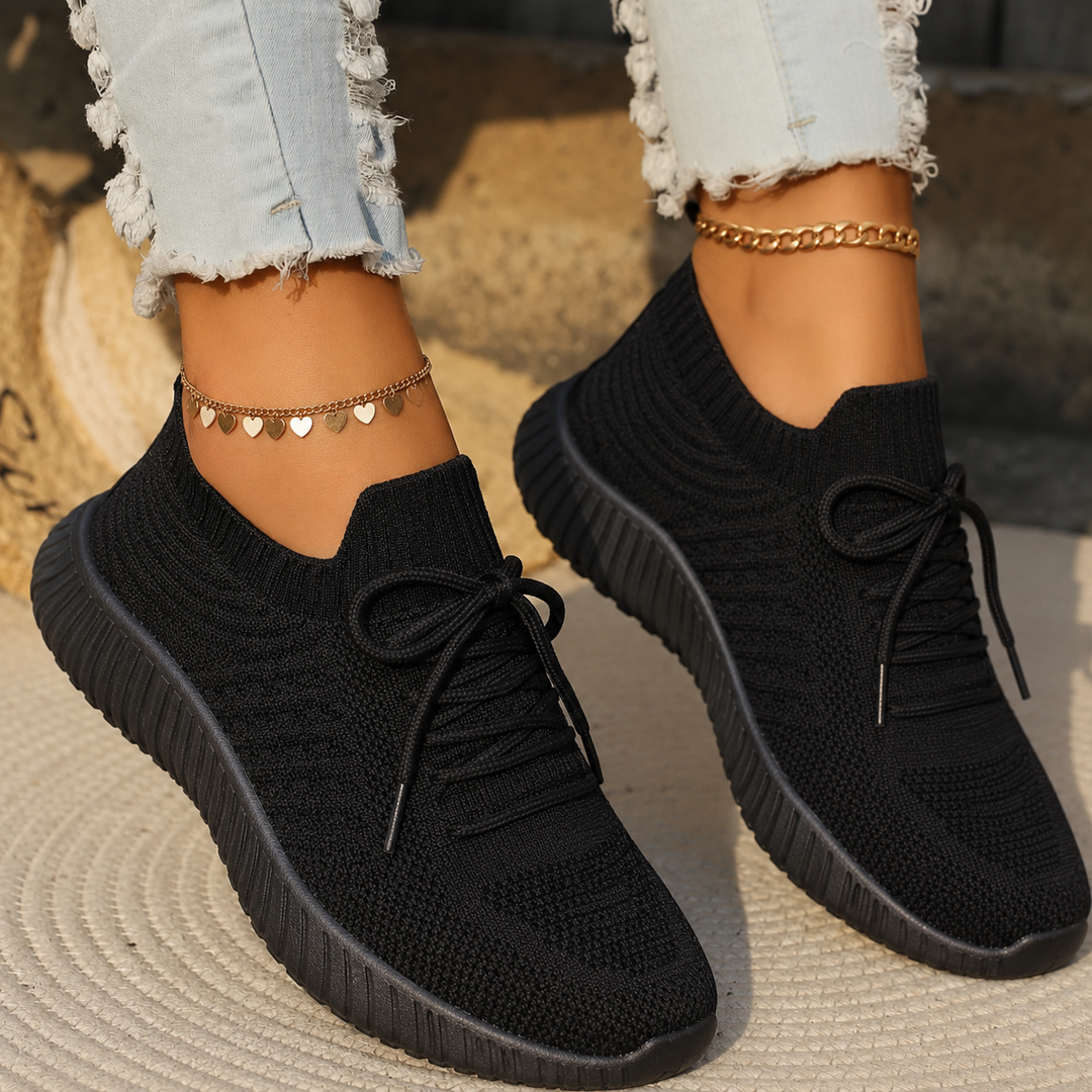 Zapatillas elegantes de mujer con soporte ortopédico para pies cansados. Comodidad y descanso diario. Ideal para pies planos.