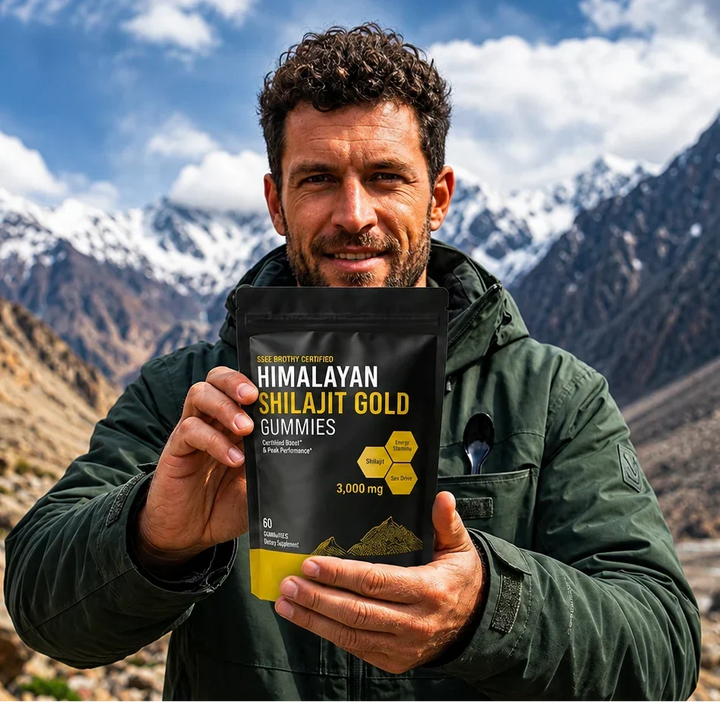 Gomitas de Shilajit Himalayo Premium con Ácido Fúlvico para energía, enfoque y vitalidad.