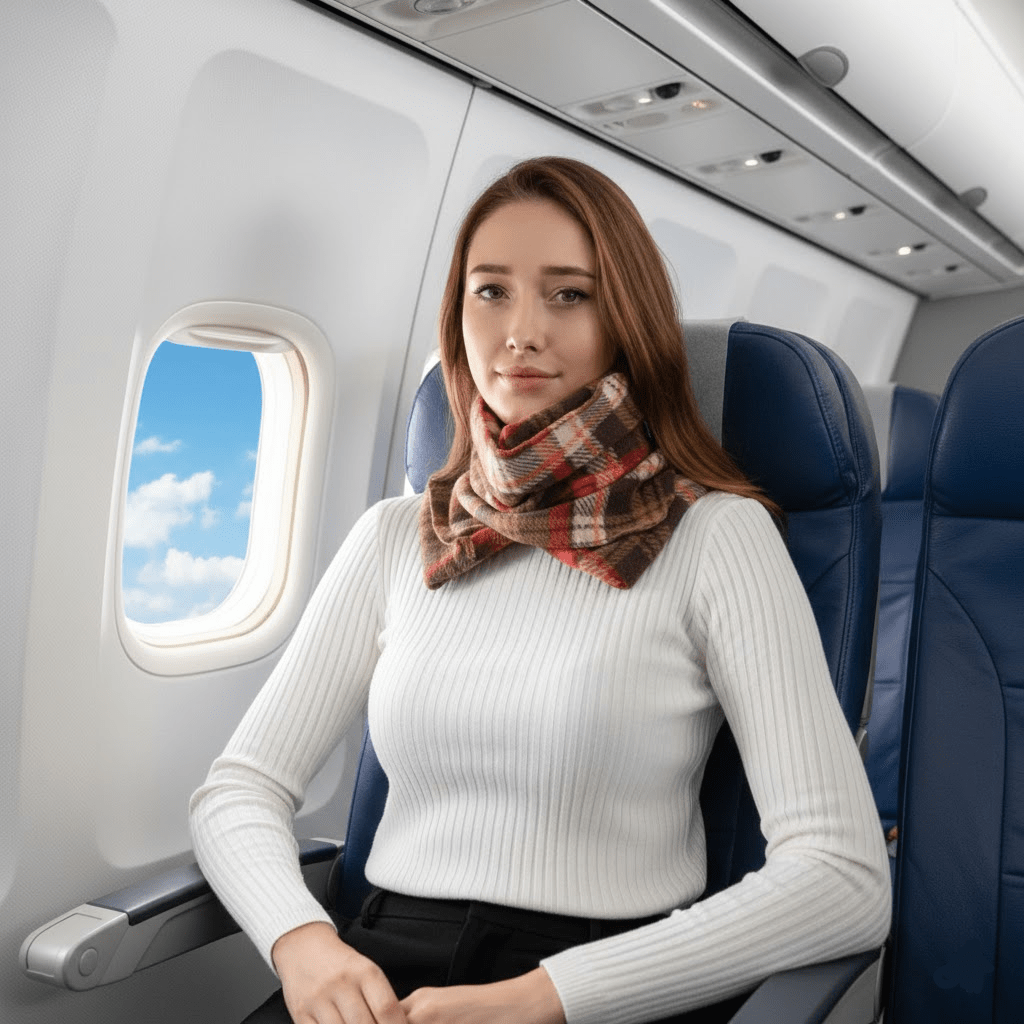 Almohada de viaje de cuello para descanso superior, con soporte ergonómico envolvente y confort máximo.