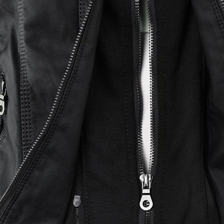 Chaqueta efecto piel de mujer, abrigo casual para otoño e invierno. Estilo y comodidad.
