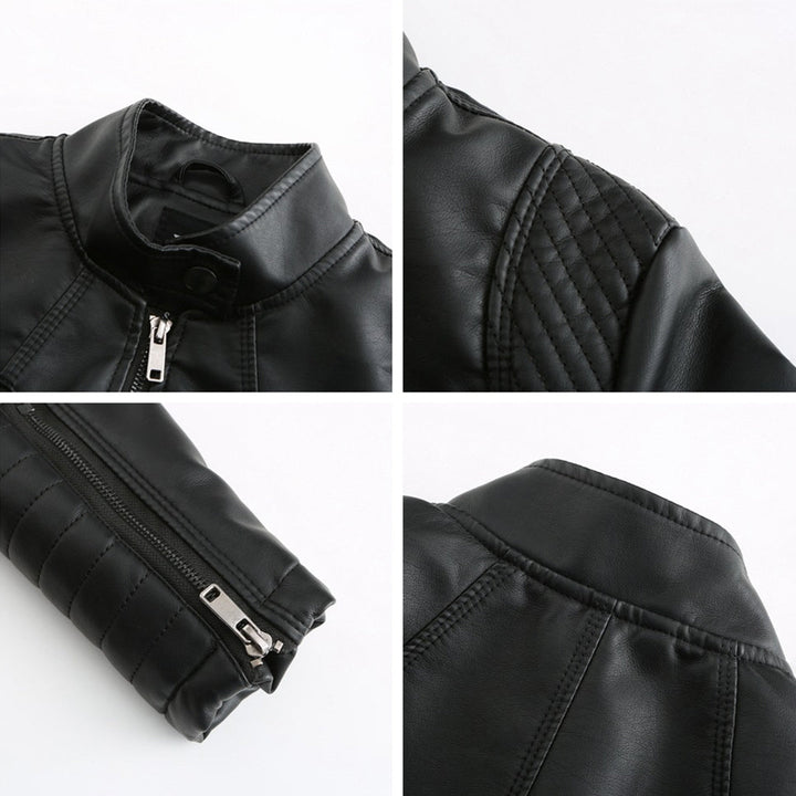 Chaqueta de moda femenina, elegante, mangas acanaladas. Perfecta para el estilo de primavera.