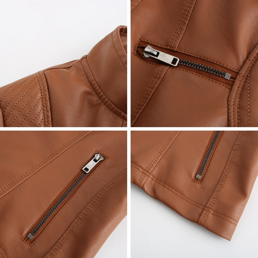 Chaqueta mujer elegante, mangas acanaladas. Prendas otoño/primavera. Estilo sofisticado y versátil.