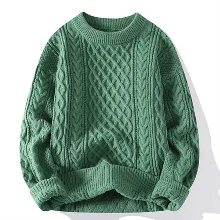 Suéter de hombre estilo clásico, cálido y versátil. Perfecto para un invierno con moda hombre.