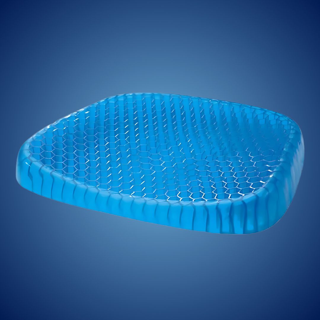 Cojín viscoelástico para soporte lumbar y alivio de presión, mejora la postura y comodidad unisex.