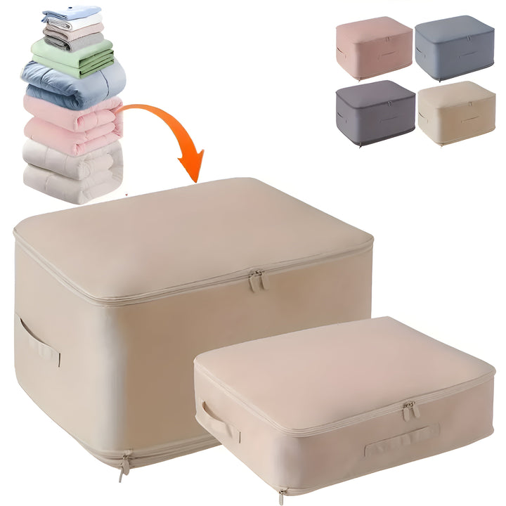 Bolsa de almacenamiento al vacío para ropa del hogar, optimiza armarios y guarda prendas grandes.