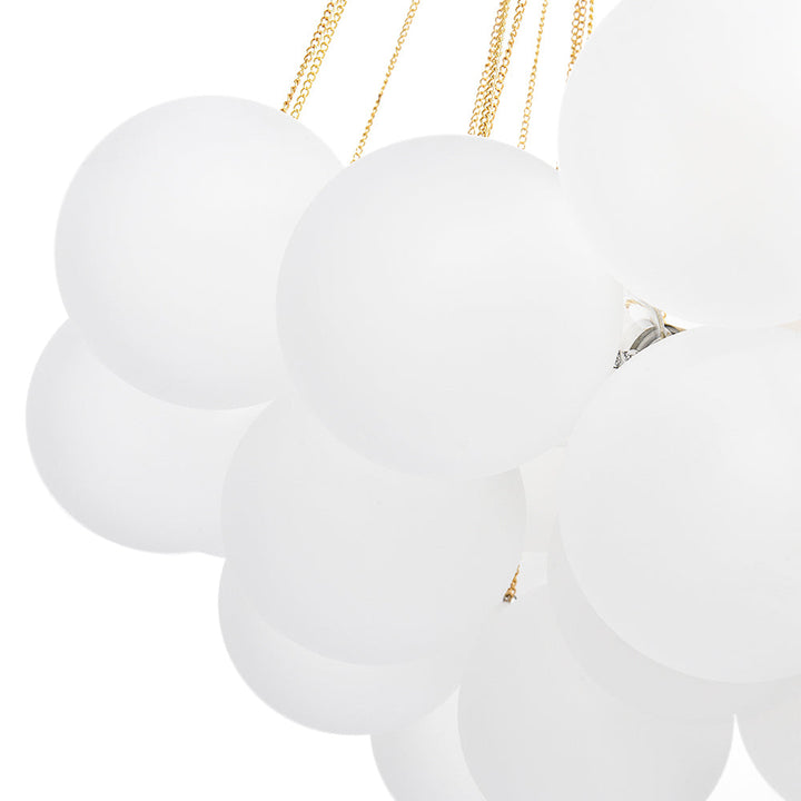Lámpara de araña de burbujas, iluminación moderna y elegante. Ideal para dormitorio o sala de estar.
