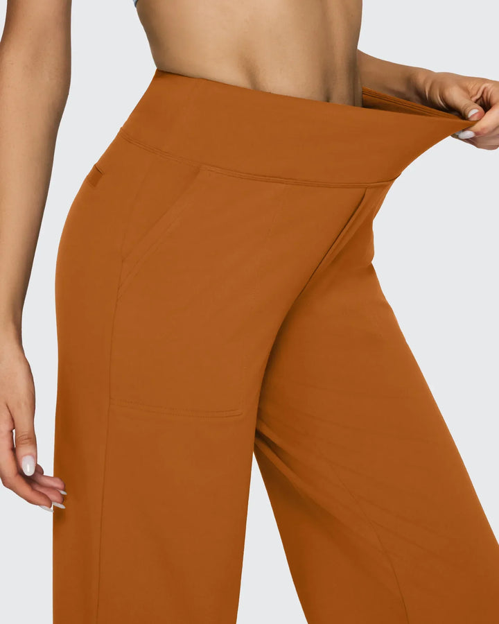Ropa de mujer: pantalones tiro alto, pierna ancha, bolsillos, un imprescindible para tu confort.