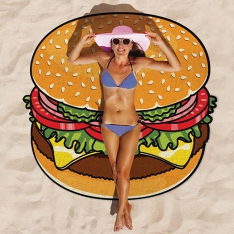 Atractiva toalla de piscina redonda, microfibra suave, diseño vibrante para un día perfecto.