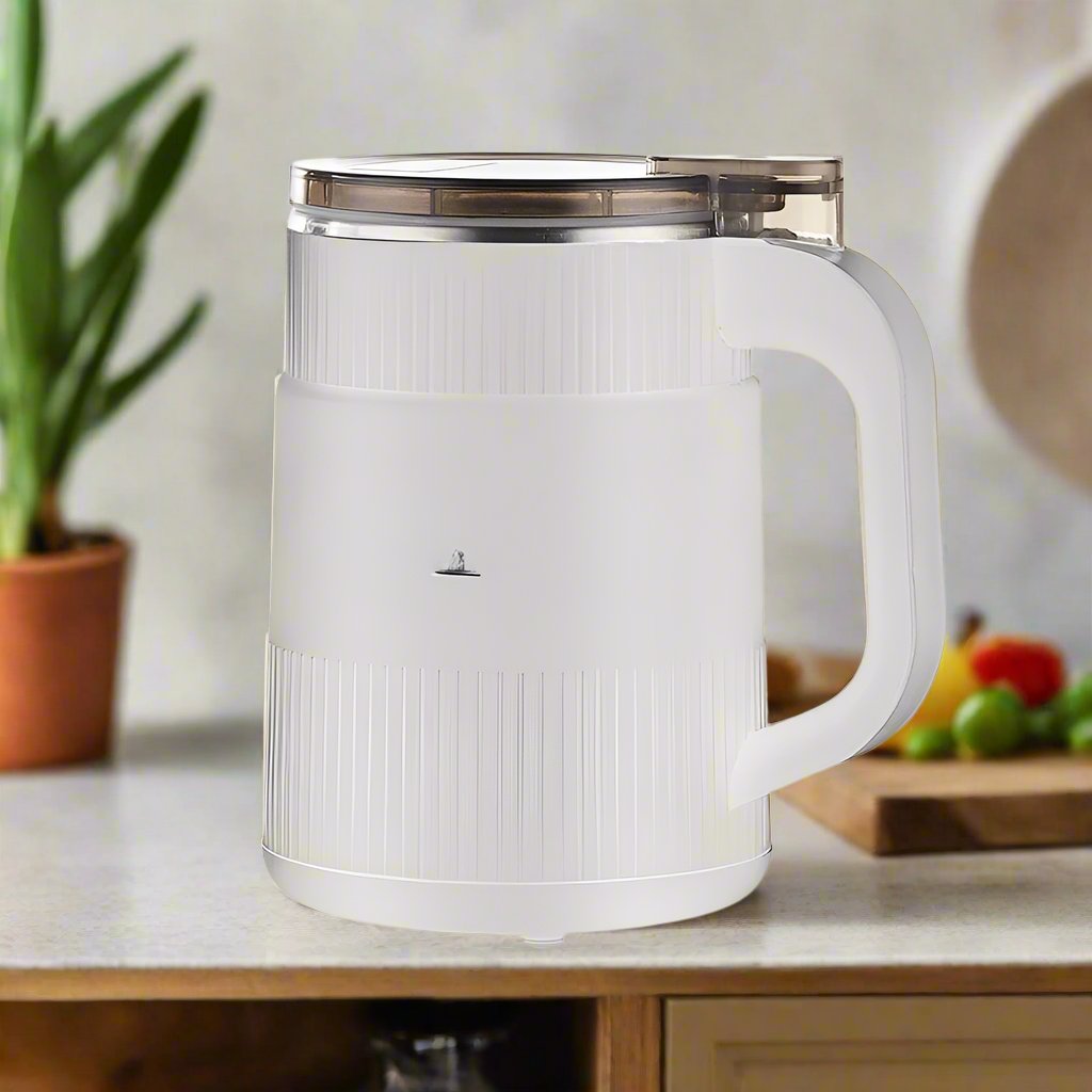 Molino de harina compacto para frescura casera. Disfruta granos enteros molidos al instante y cocina saludable.