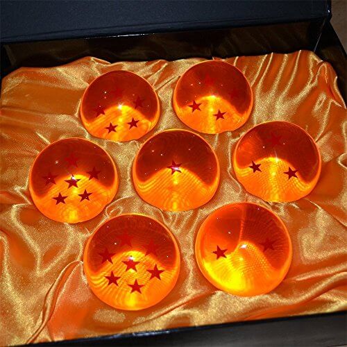 Colección bolas de cristal 7 estrellas para fans anime. Ideal regalo geek y decoración hogar fantasía.