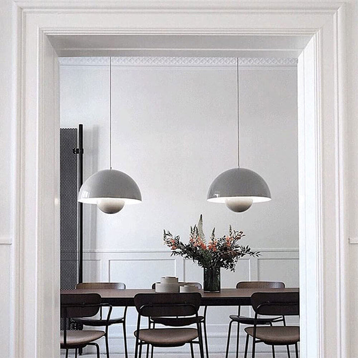 Iluminación LED moderna para salón, lámpara colgante regulable de diseño.